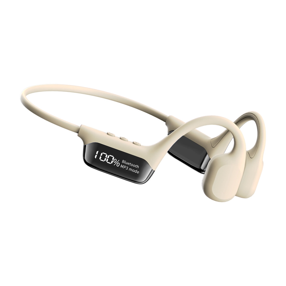Synccrib™ BoneSync Pro - IPX8 Waterproof Bone Conduction Headphones with Built-in 32GB MP3 Player & LED Power Display